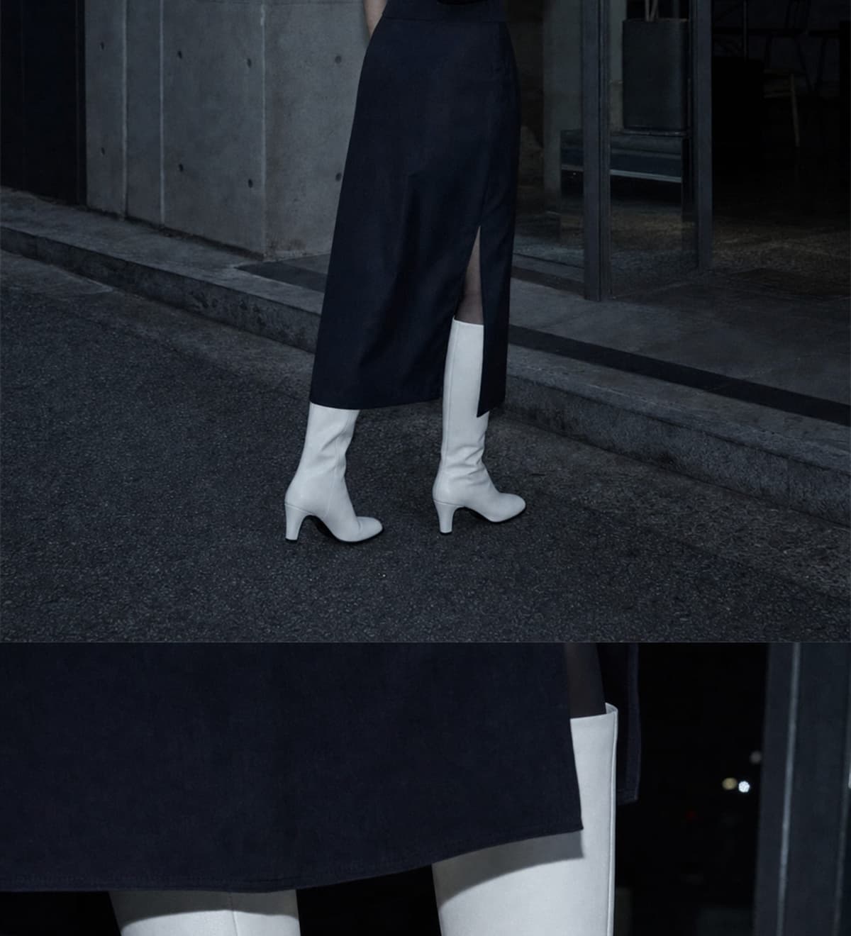 Classic Calf Boots Ivory 상세