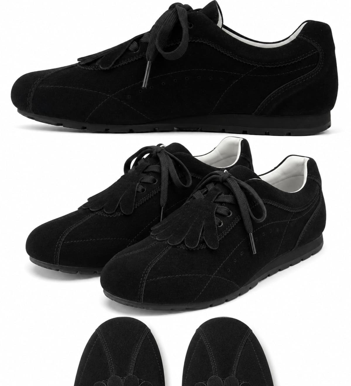 Essential Fringe Moccasin Black 상세