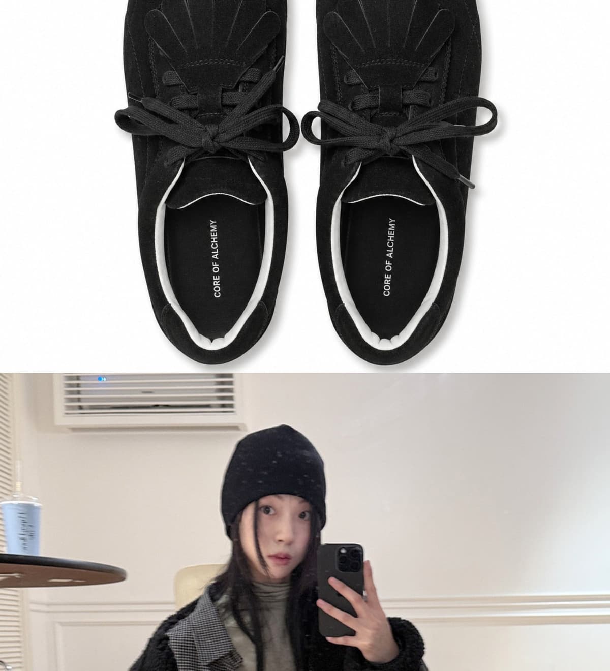 Essential Fringe Moccasin Black 상세