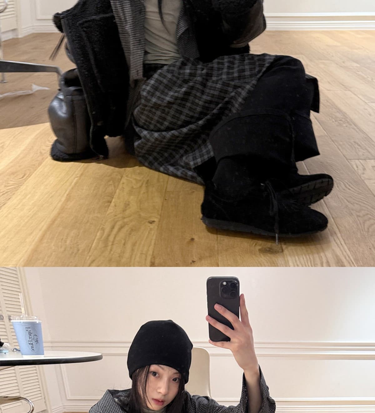 Essential Fringe Moccasin Black 상세