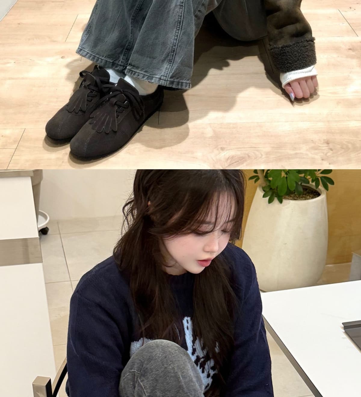 Essential Fringe Moccasin Brown 상세