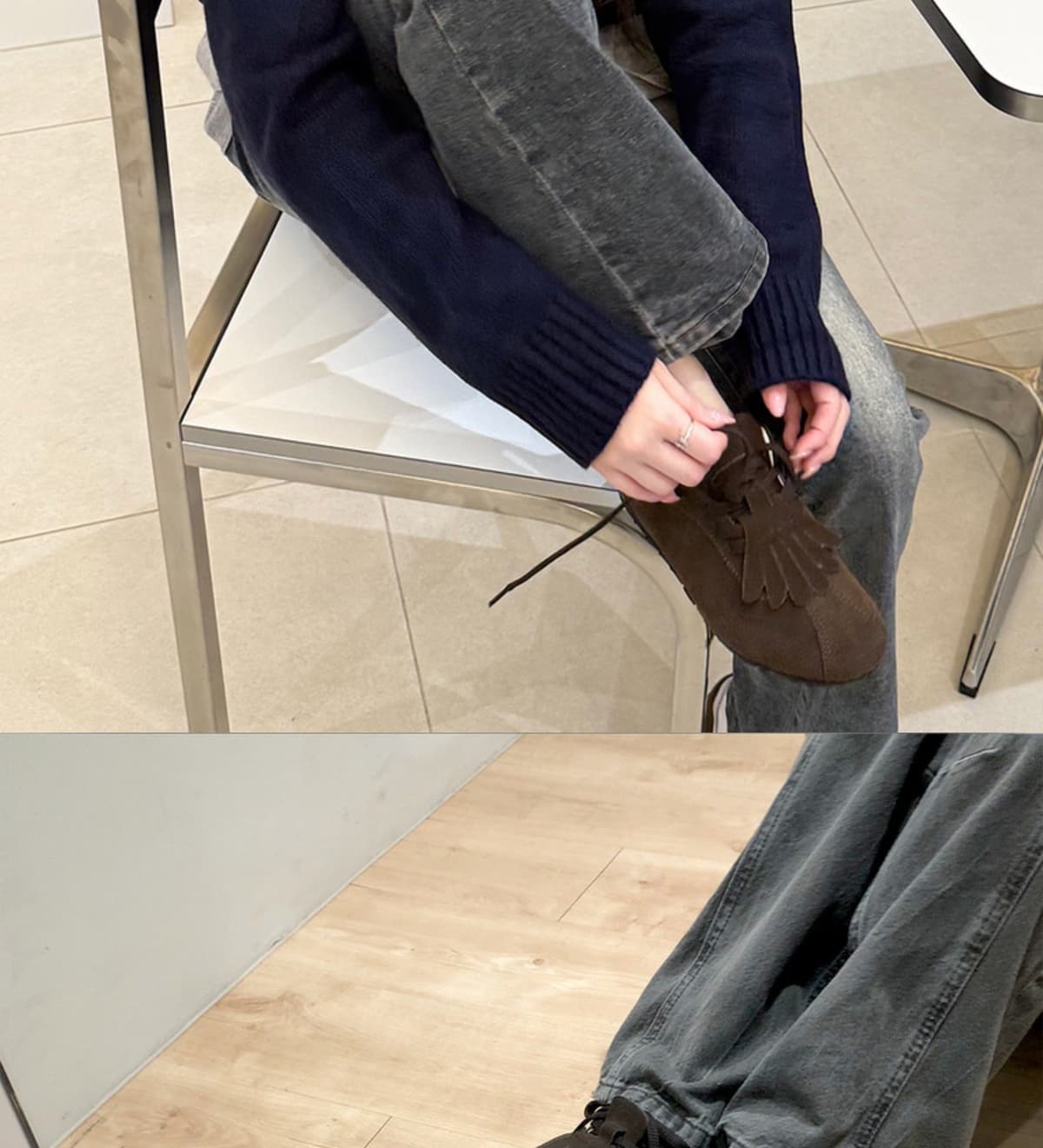 Essential Fringe Moccasin Brown 상세