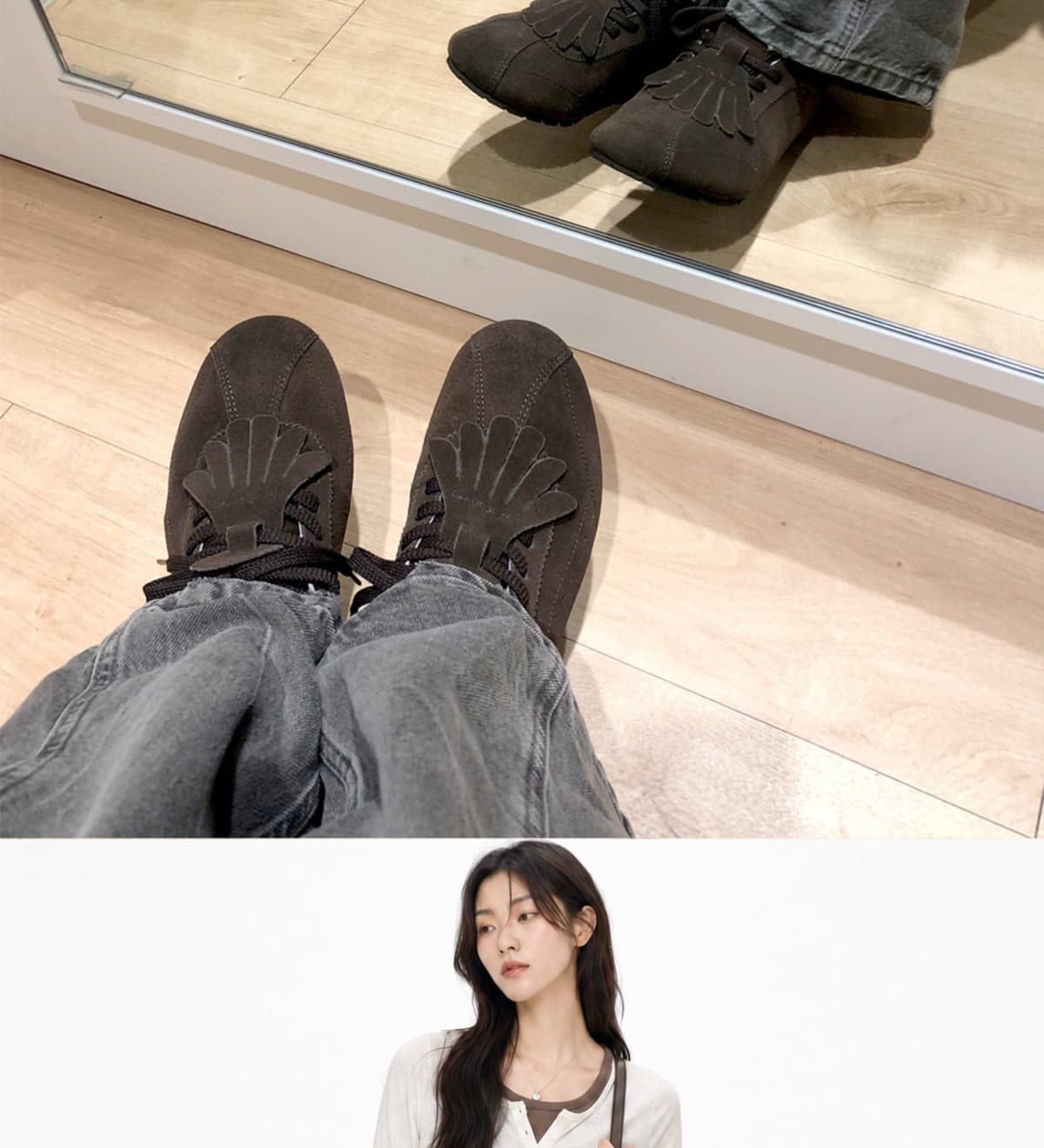 Essential Fringe Moccasin Brown 상세
