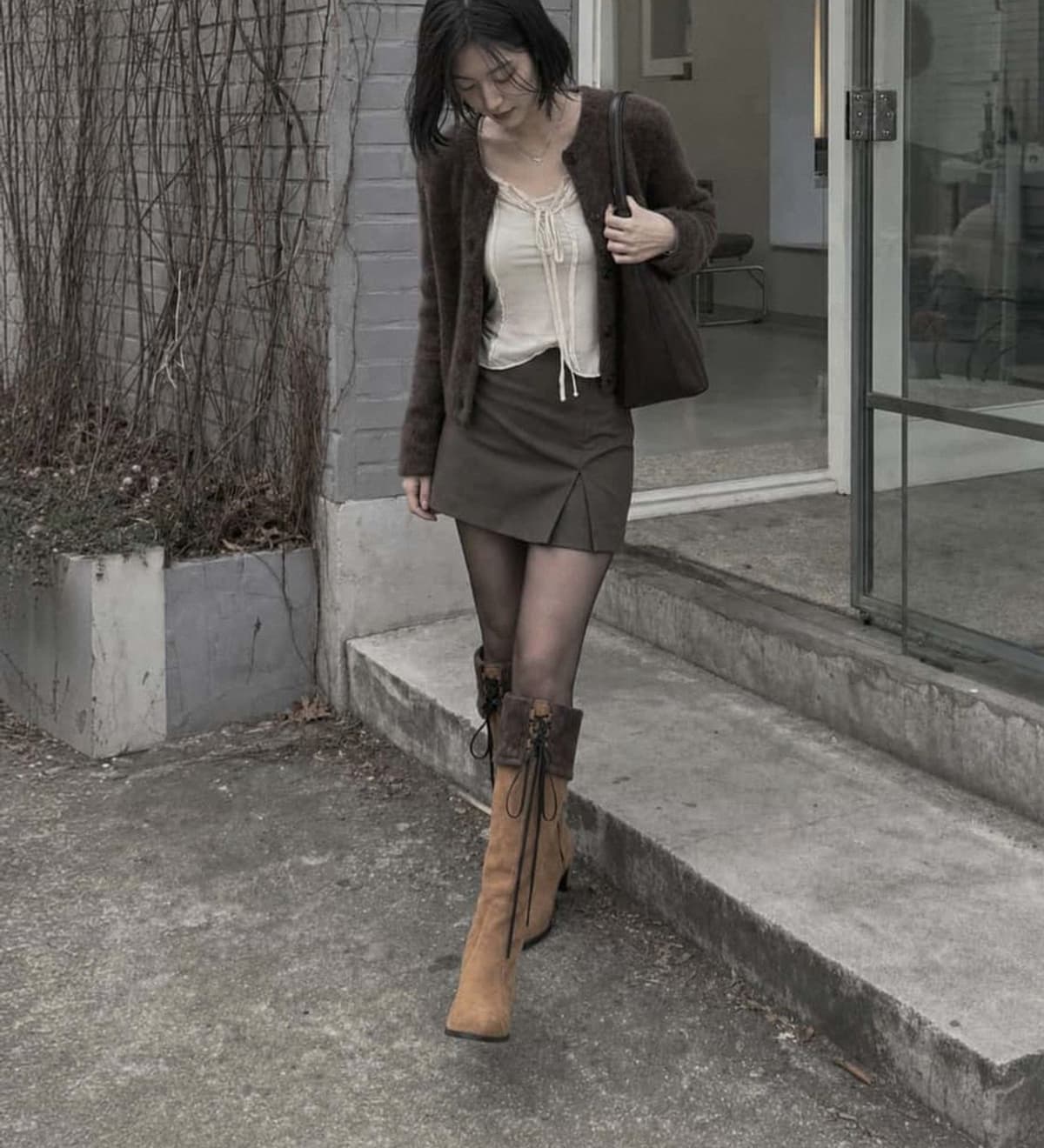 Origin Hidden Laceup Boots Brown 상세