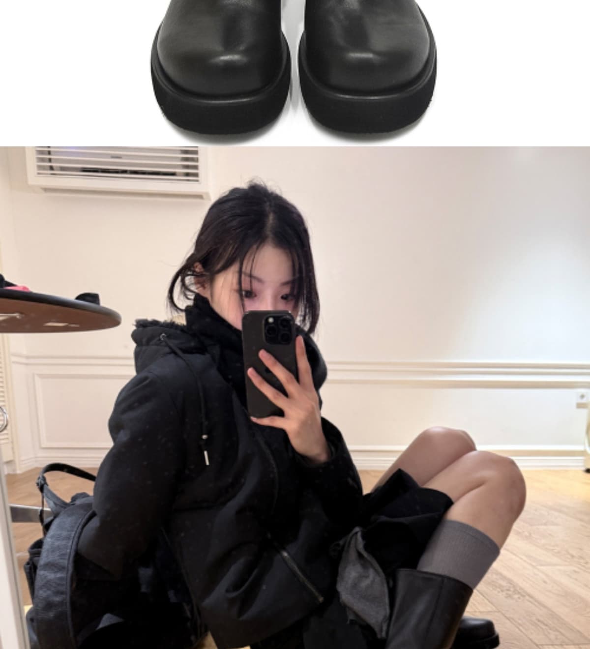 Origin Platform Boots Black 상세