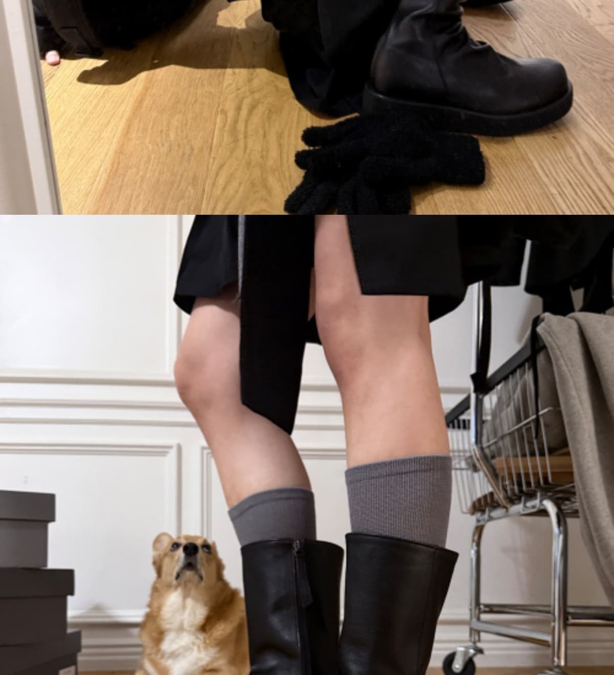 Origin Platform Boots Black 상세