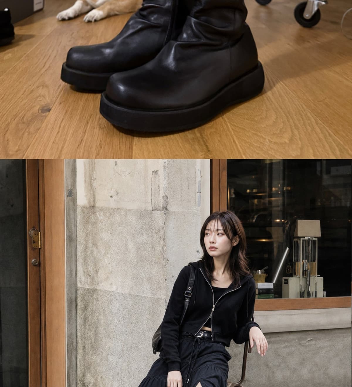 Origin Platform Boots Black 상세