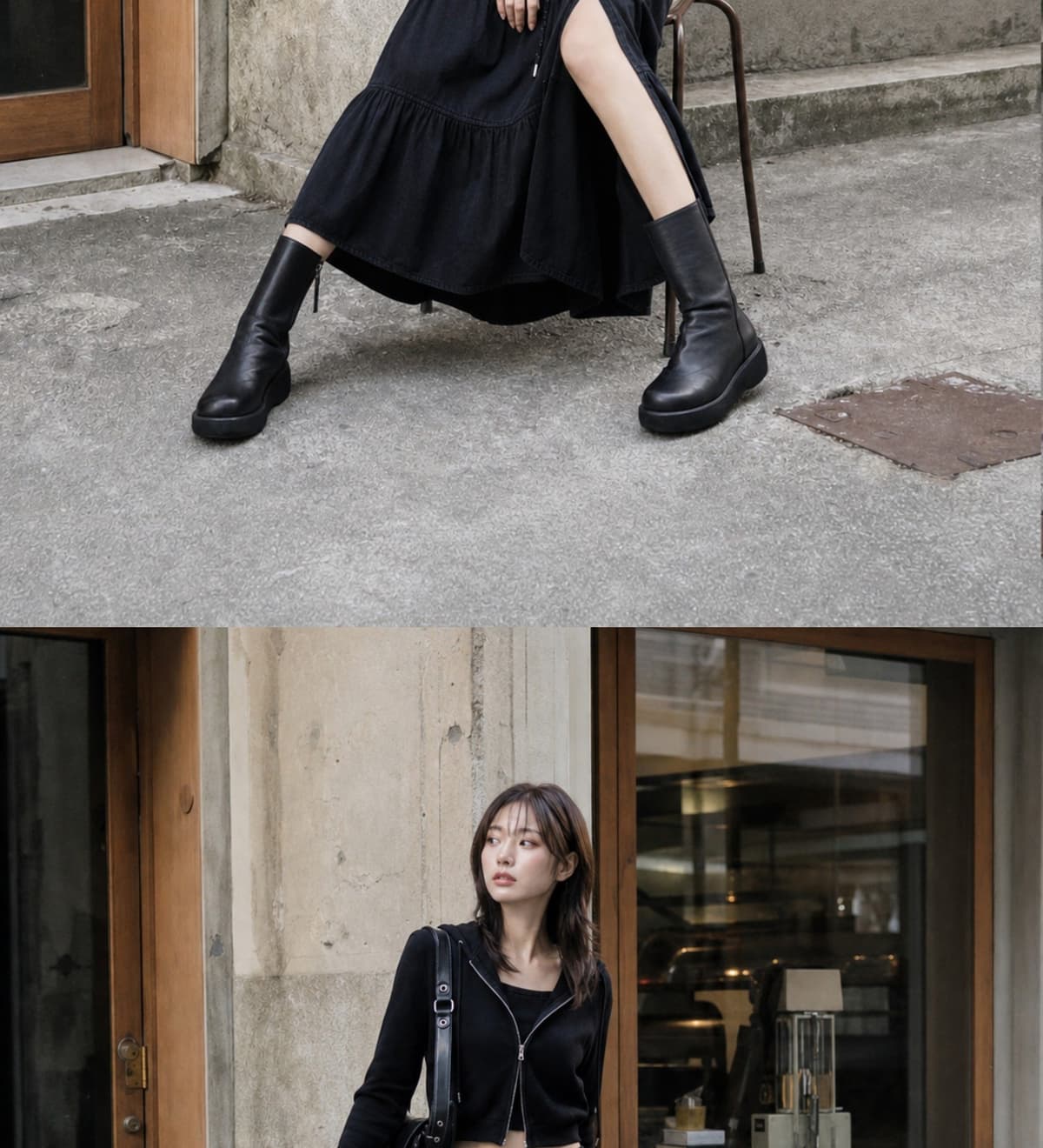 Origin Platform Boots Black 상세