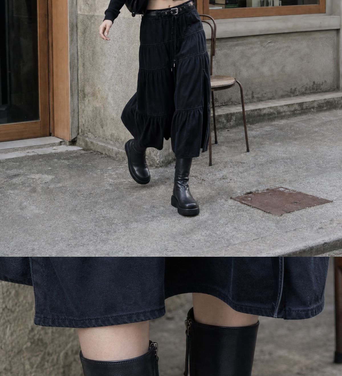 Origin Platform Boots Black 상세