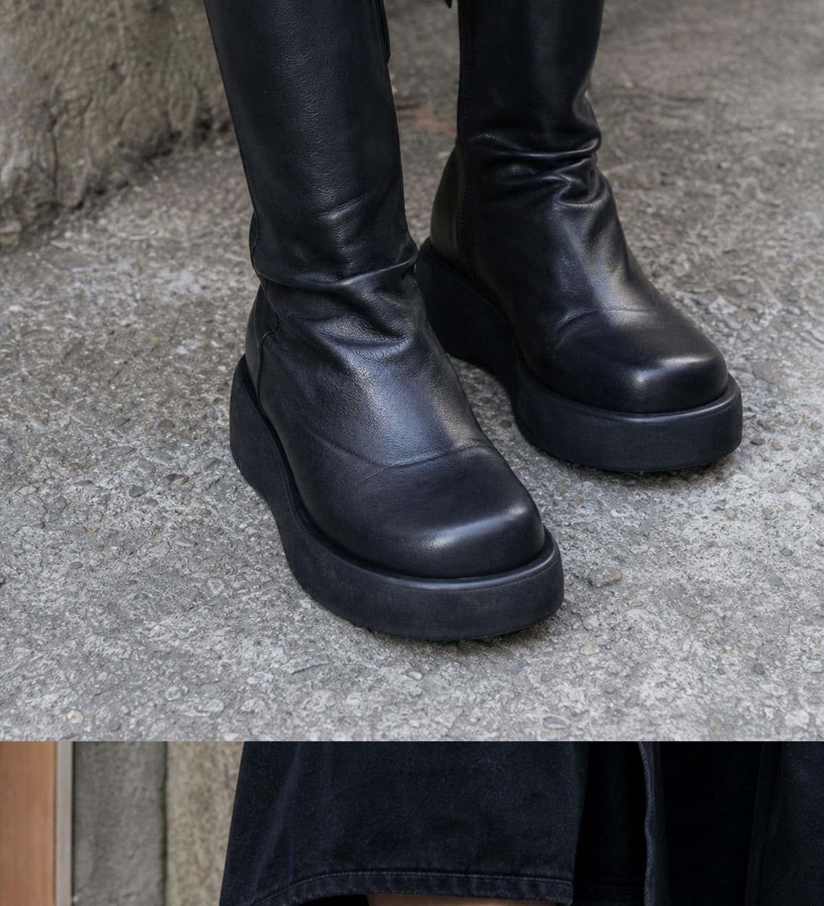 Origin Platform Boots Black 상세