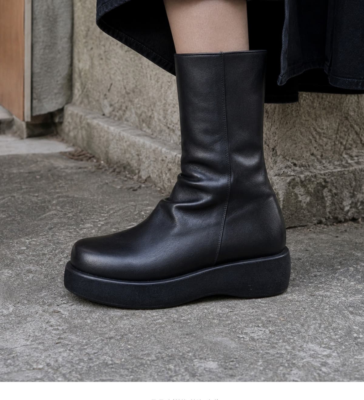 Origin Platform Boots Black 상세