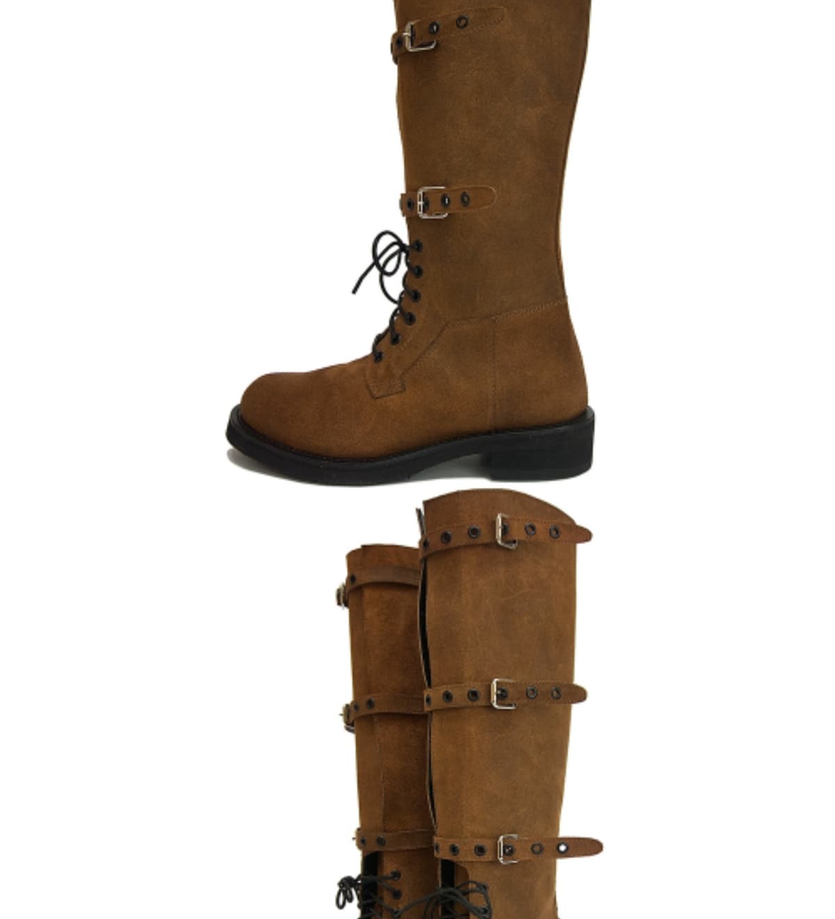 Origin Step Strap Boots Brown 상세