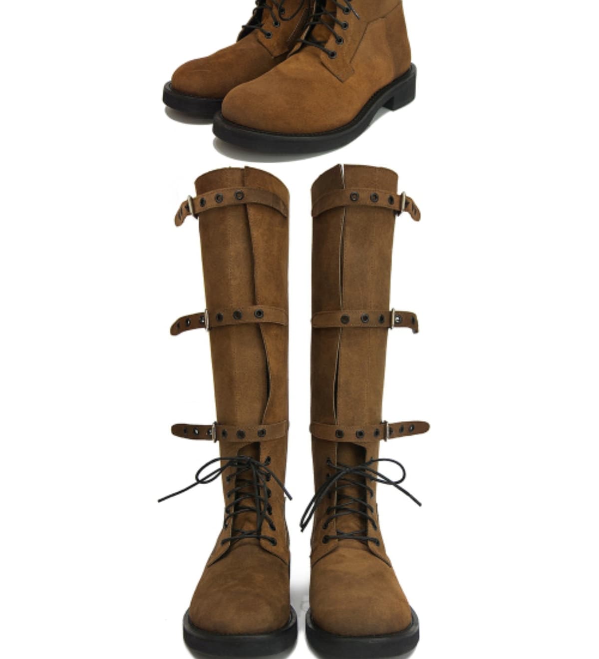 Origin Step Strap Boots Brown 상세