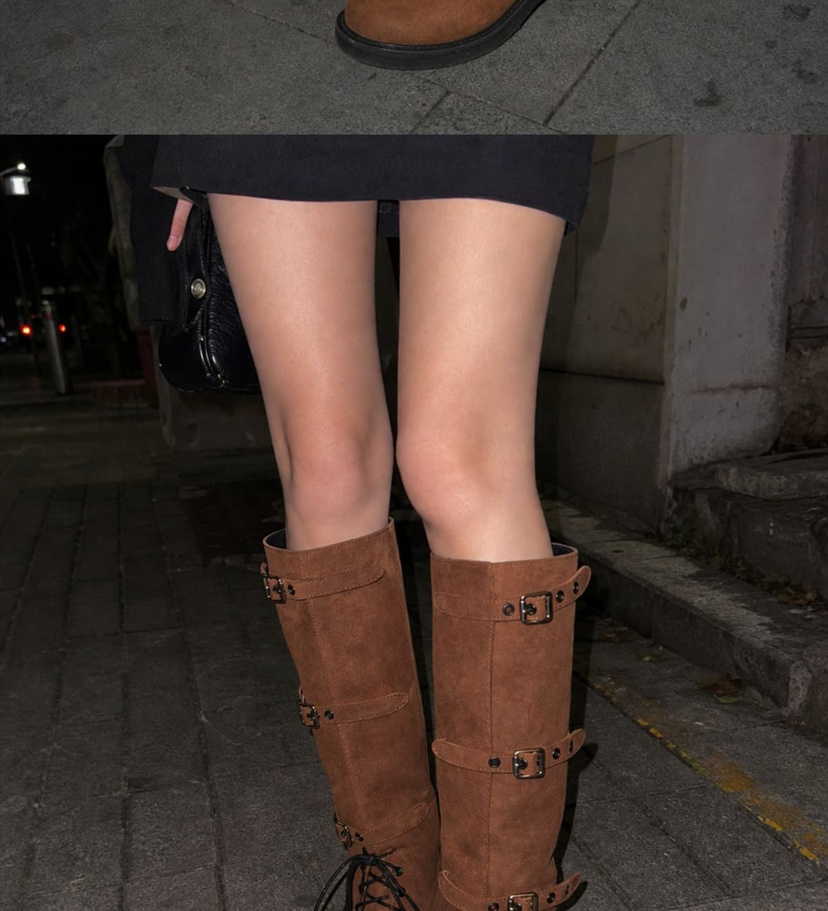 Origin Step Strap Boots Brown 상세