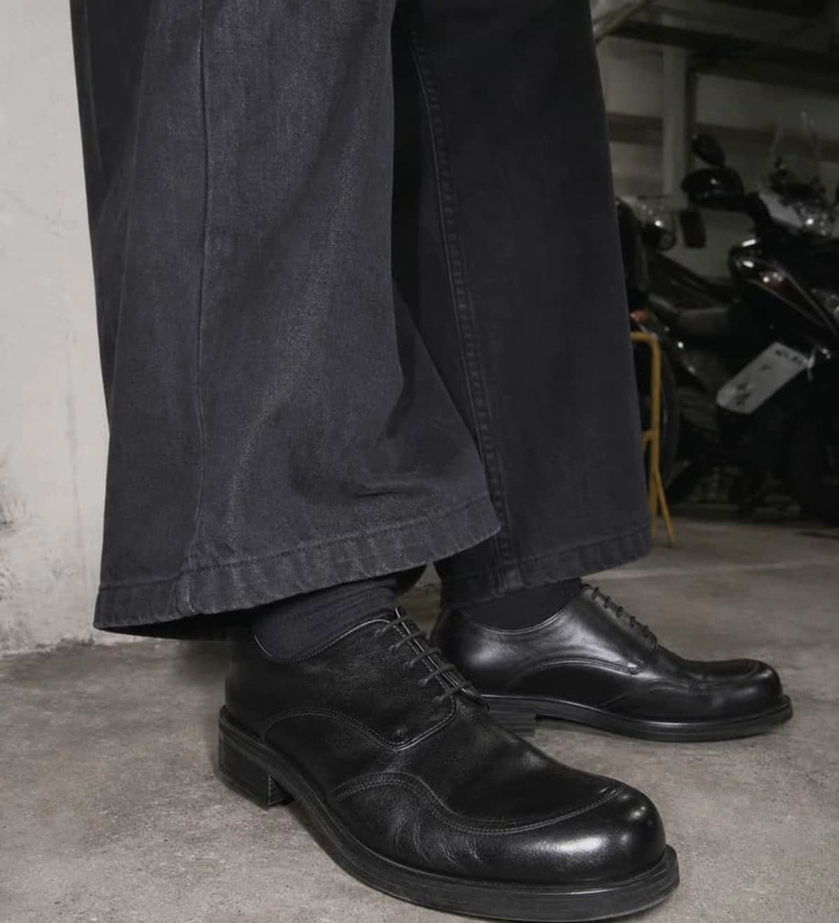 Split Apron Derby Blacknoir15 상세