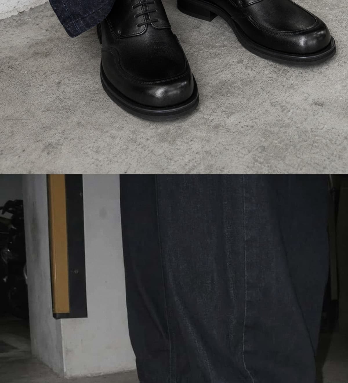 Split Apron Derby Blacknoir15 상세
