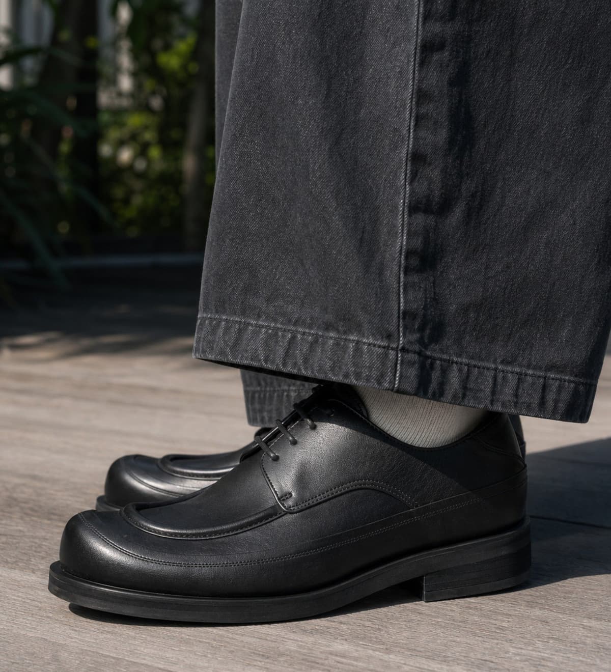 Square Apron Derby Blacknoir17 상세