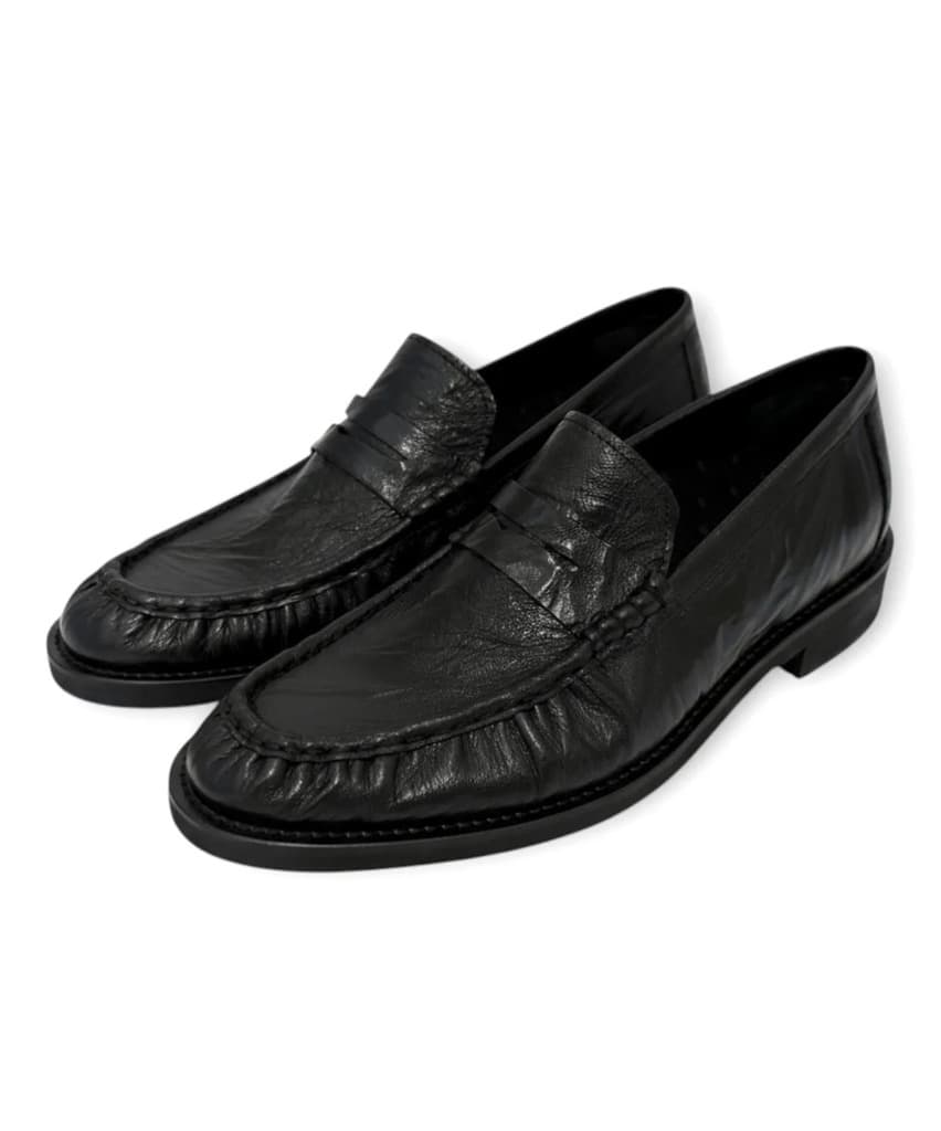 빈티지 비브람 트래커2 로퍼 블랙 5cm 키높이 styling