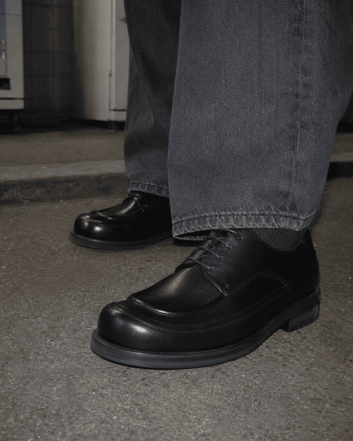 Square Apron Derby Blacknoir17 styling