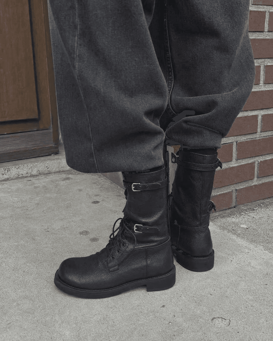 Origin Step Strap Boots Black styling
